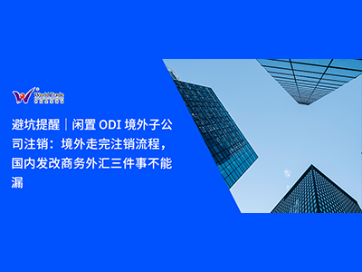 避坑提醒｜闲置 ODI 境外子公司注销：境外走完注销流程，国内发改商务外汇三件事不能漏