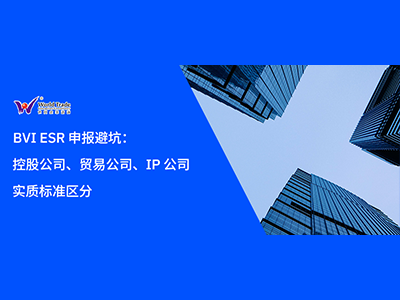 BVI ESR 申报避坑：控股公司、贸易公司、IP 公司实质标准区分