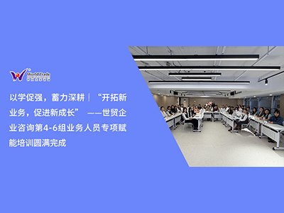以学促强，蓄力深耕｜“开拓新业务，促进新成长”  ——世贸企业咨询第4-6组业务人员专项赋能培训圆满完成